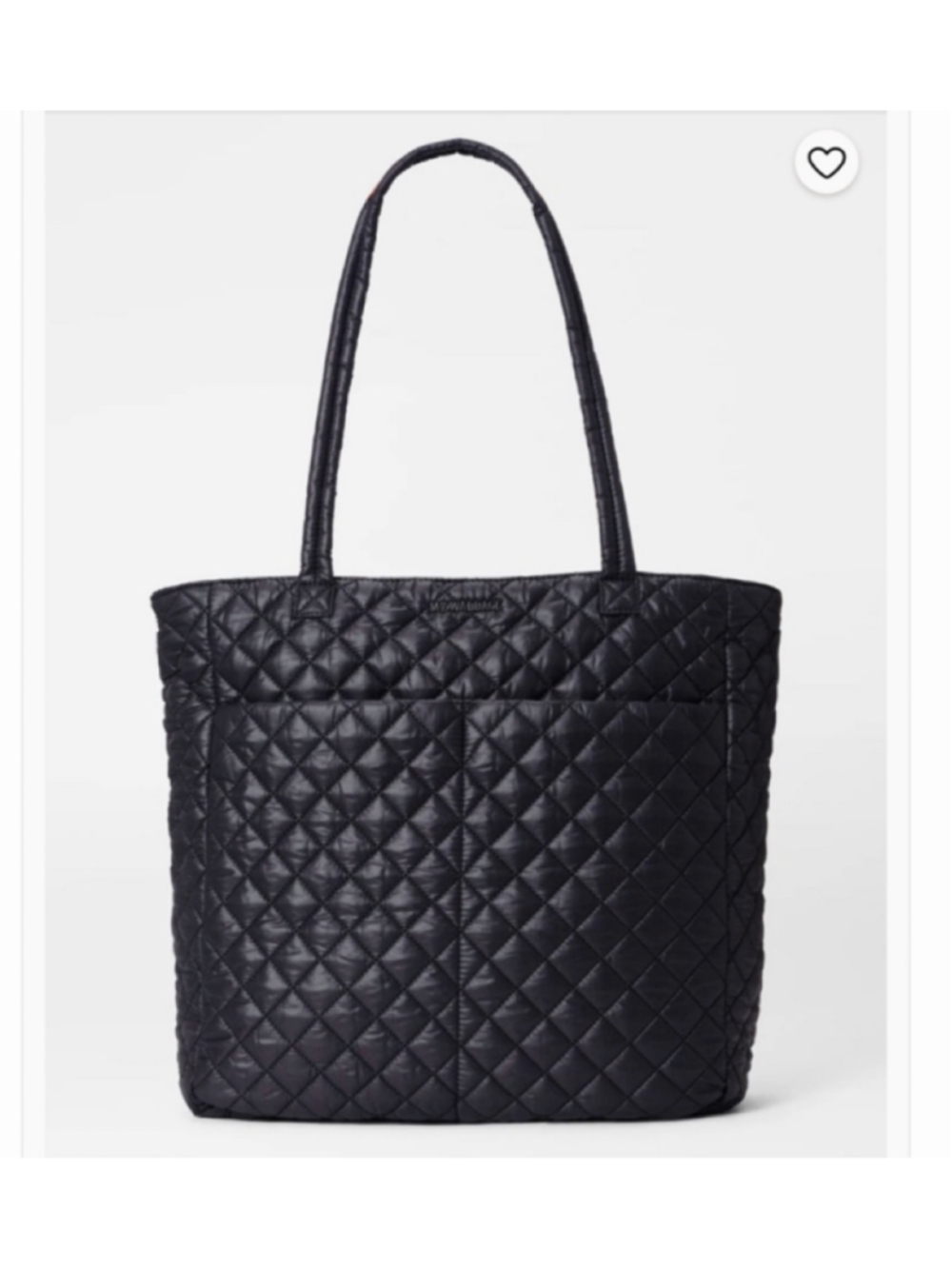 MZ Wallace Black Quattro Metro Tote Large Quilted Nylon Shoulder Bag